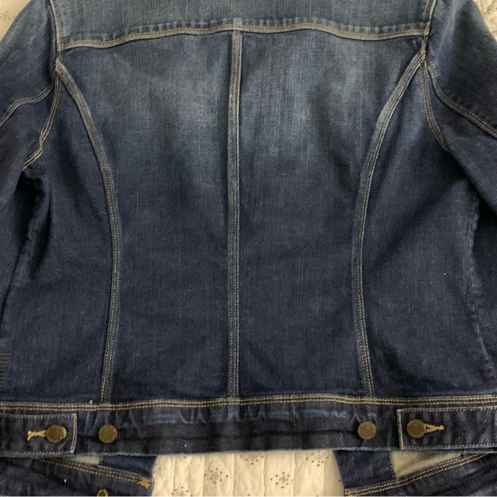 PAIGE Dark Blue Jean Jacket - Picture 3 of 3